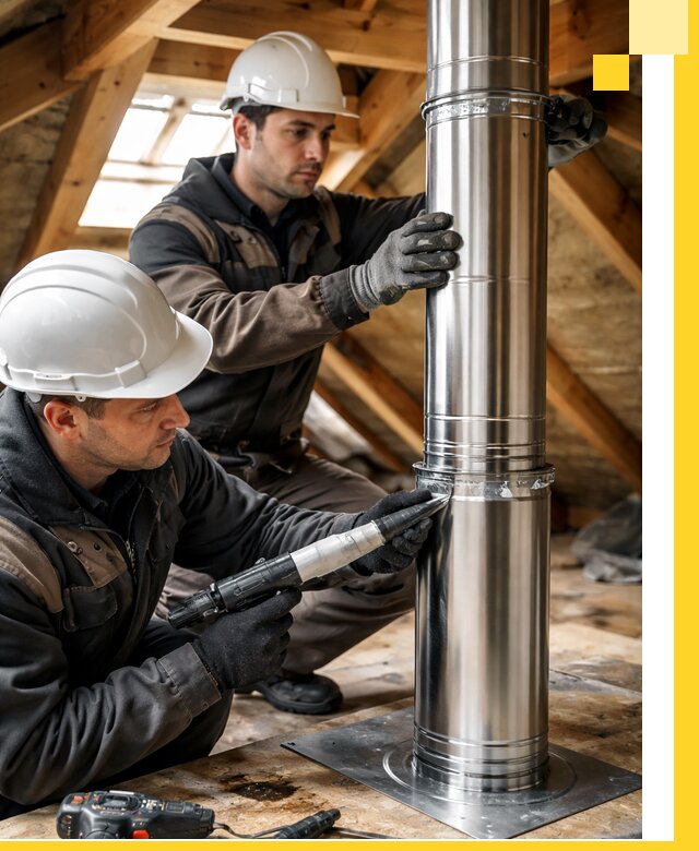 Монтаж дымоходов для каминов в Людинове с гарантией качества