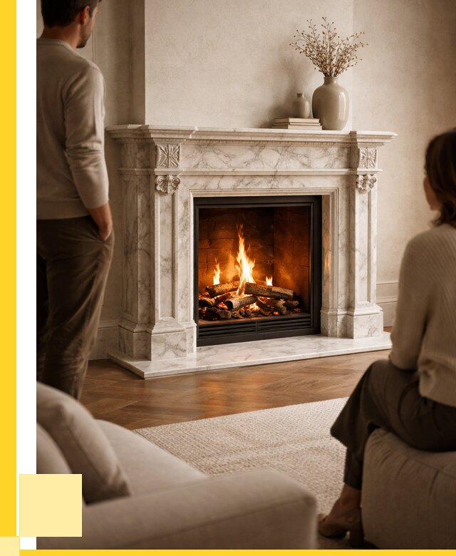 Мраморные камины под ключ в Людинове от 254450 р. | ЭриданЛюд