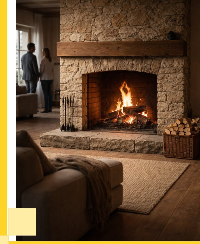 Открытые камины под ключ в Людинове от 152670 р. ЭриданЛюд