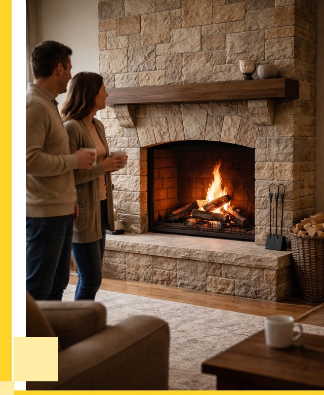 Каменные камины на заказ в Людинове от 183204 р. | ЭриданЛюд