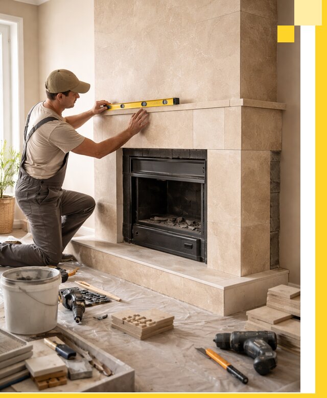 Установка и монтаж каминов в частном доме под ключ в Людинове