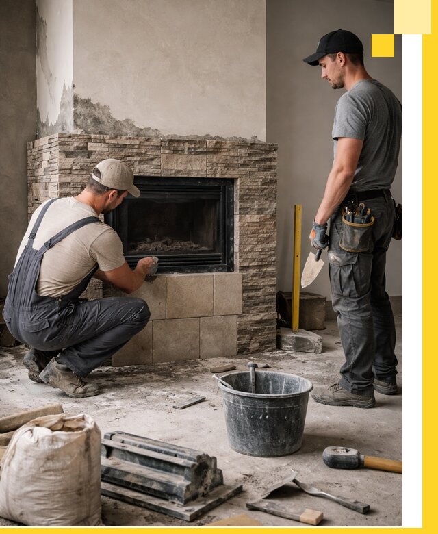 Камины под ключ в Людинове: проект, изготовление и монтаж