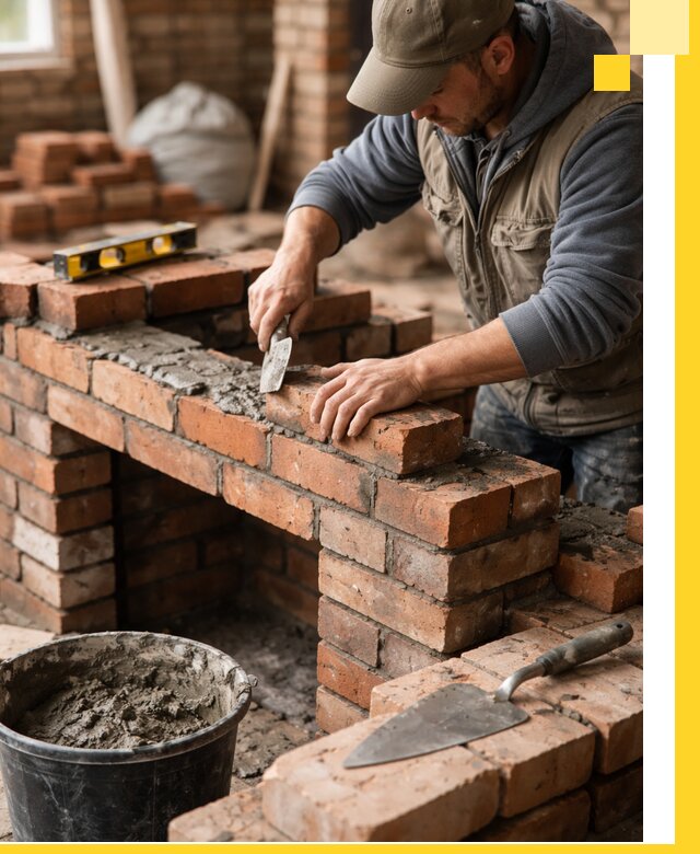 Кладка каминов под ключ в Людинове профессиональная отделка и монтаж