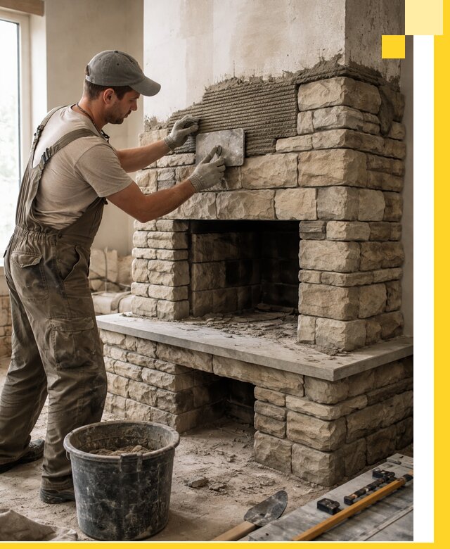 Строительство каминов под ключ в Людинове от проектирования до монтажа