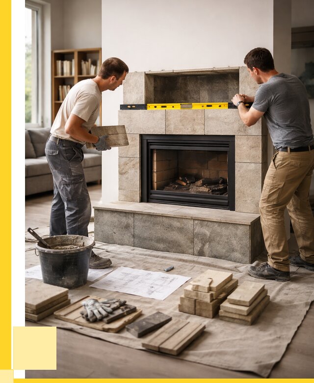 Монтаж каминов и установка в Людинове от 45801 р. | ЭриданЛюд