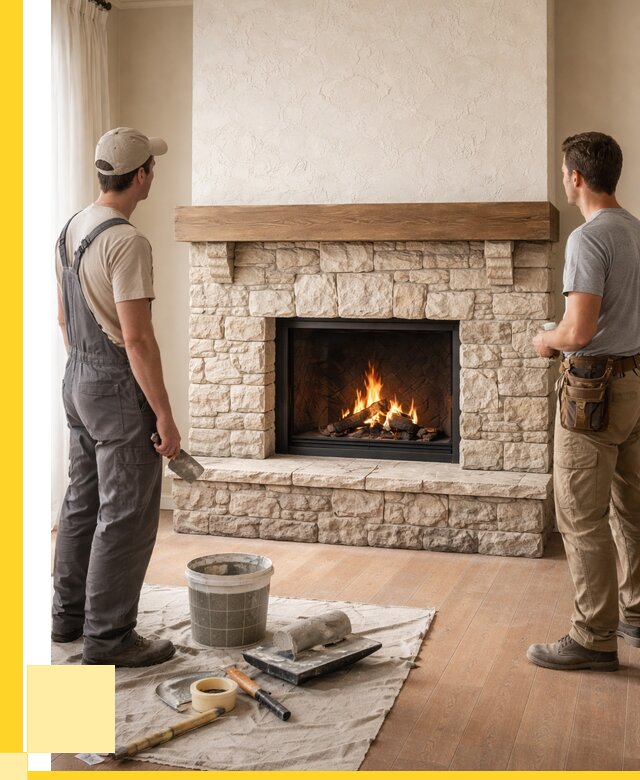 Отделка каминов в Людинове от 6616 р. под ключ | ЭриданЛюд