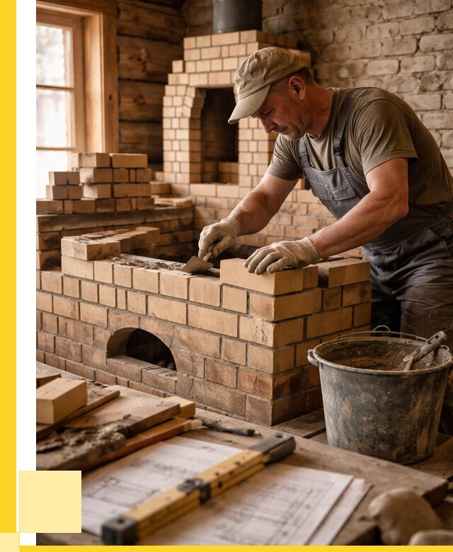 Кладка печей из кирпича в Людинове цены от 30534 р. - ЭриданЛюд