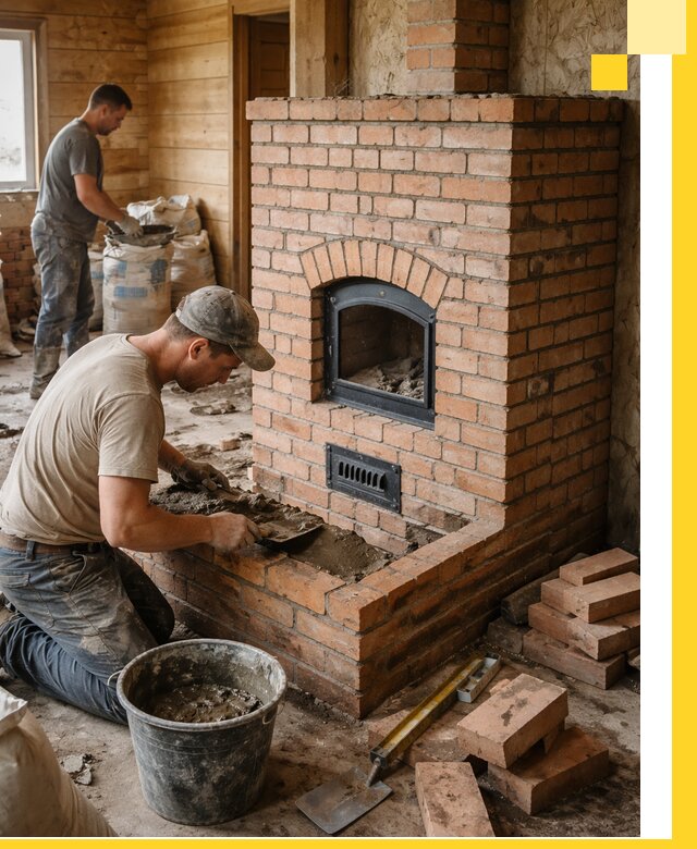 Профессиональное строительство печей в Людинове под ключ