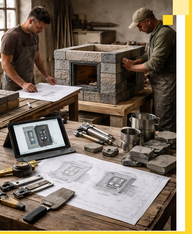 Разработка проектов печей с согласованием и монтажом в Людинове