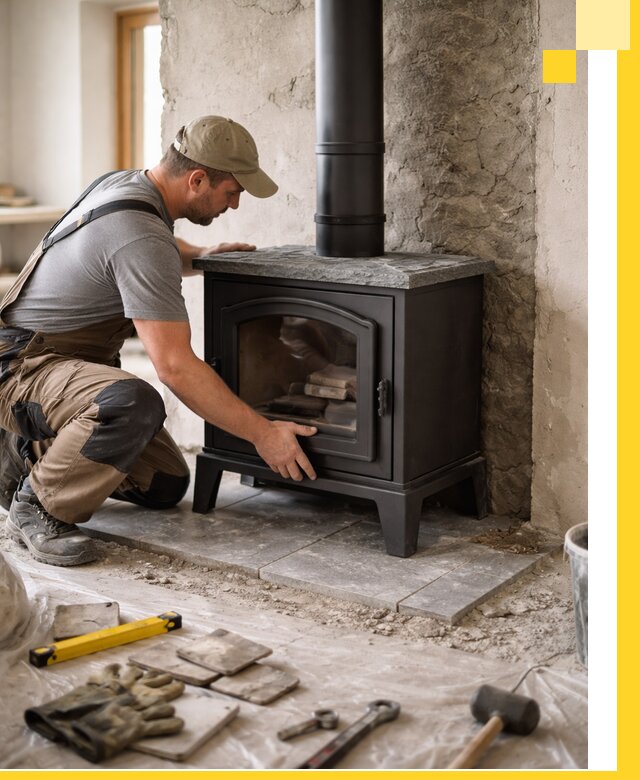 Профессиональный монтаж печей и каминов в Людинове под ключ