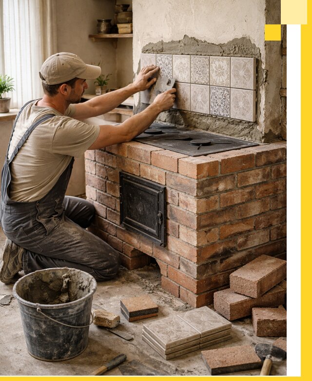 Печи с плитой на заказ монтаж гарантия и сервис в Людинове