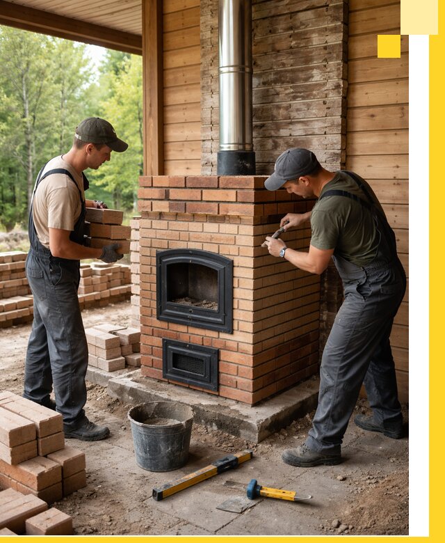 Производство и установка дачных печей под ключ в Людинове