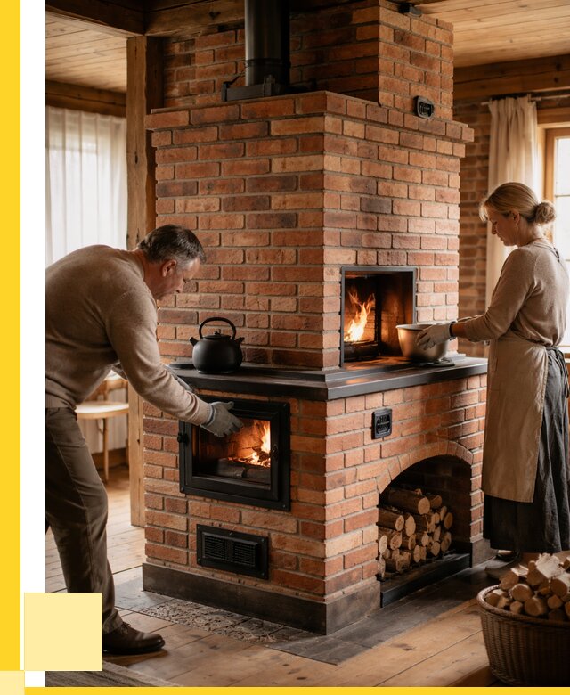 Печи для загородного дома под ключ в Людинове от 81424 р. | ЭриданЛюд