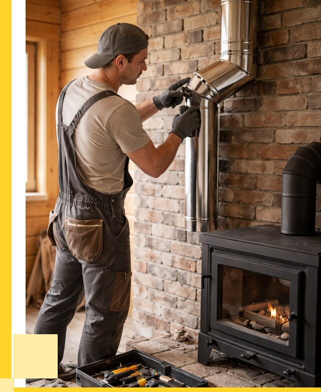 Монтаж дымоходов для печей в Людинове от 7634 р. | ЭриданЛюд