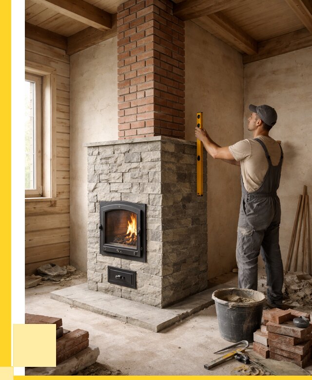 Печи и дымоходы под ключ в Людинове от 45801 р., ЭриданЛюд