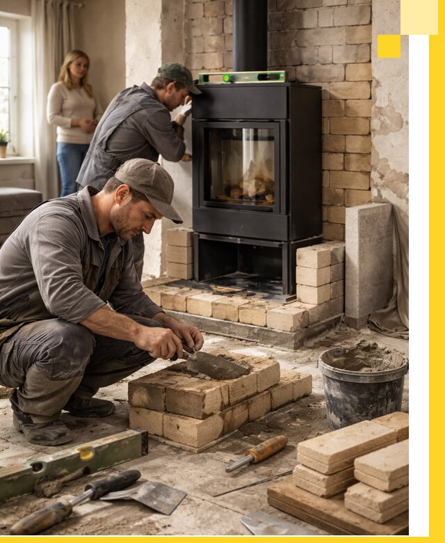 Печи и камины под ключ: проект, установка в Людинове