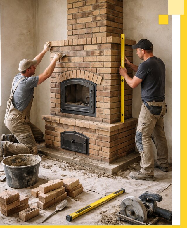 Продажа и установка печей и каминов для дома под ключ в Людинове