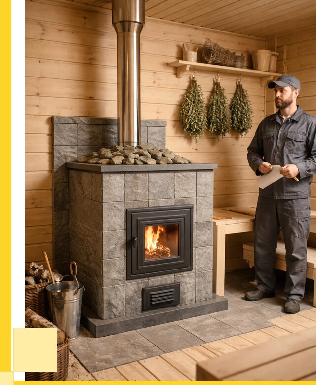 Печи для бани под ключ в Людинове от 122136 р. | ЭриданЛюд