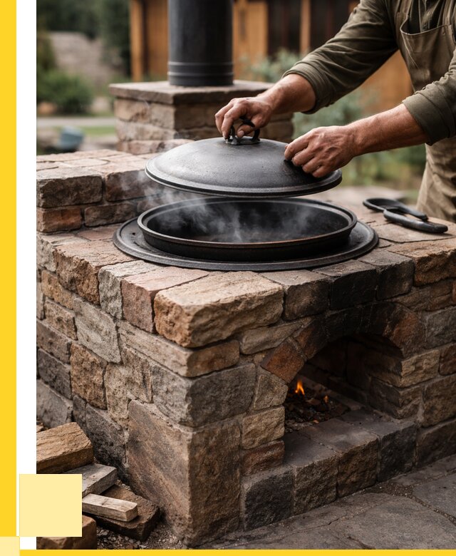 Печи для казана в Людинове по цене от 18320 р. | ЭриданЛюд