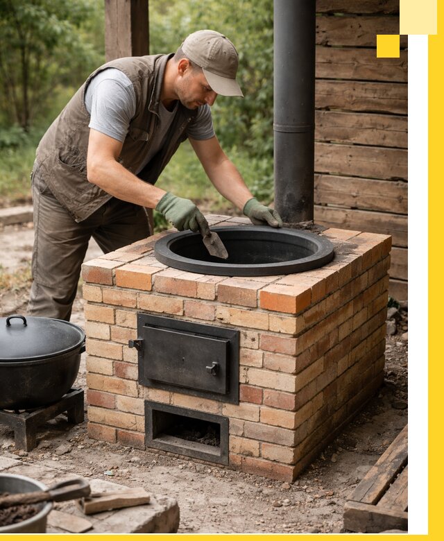 Изготовление и установка печей для казана в Людинове под ключ