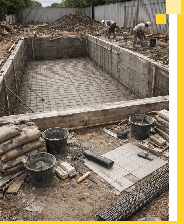 Строительство бассейнов под ключ в Людинове, дизайн и монтаж