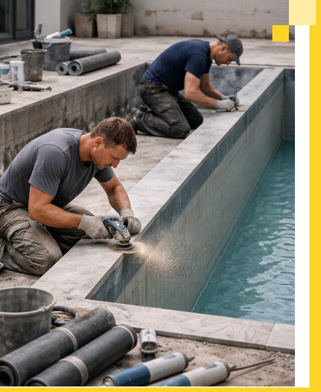 Профессиональный ремонт бассейнов под ключ в Людинове