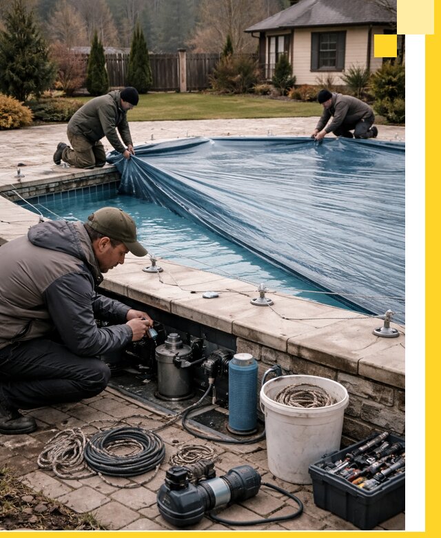 Консервация бассейнов в Людинове: подготовка к длительному хранению