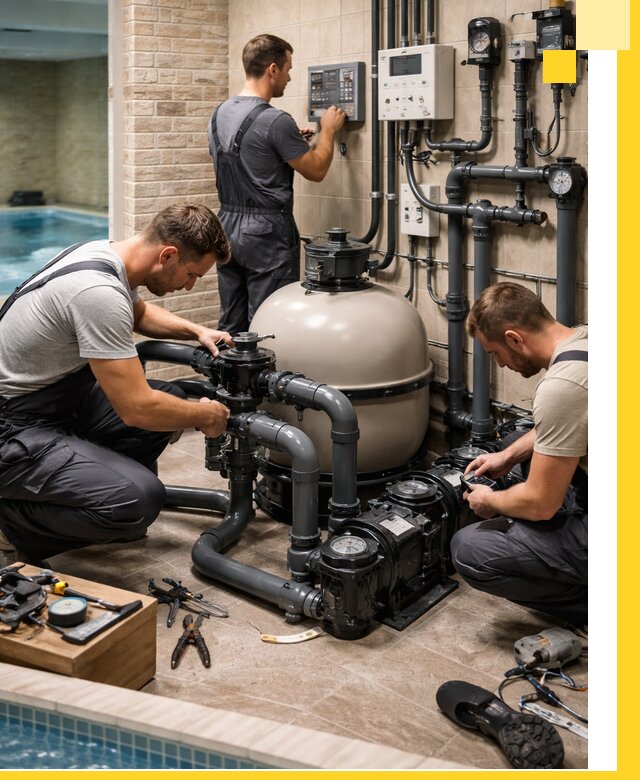 Комплексное оборудование для бассейнов под ключ в Людинове