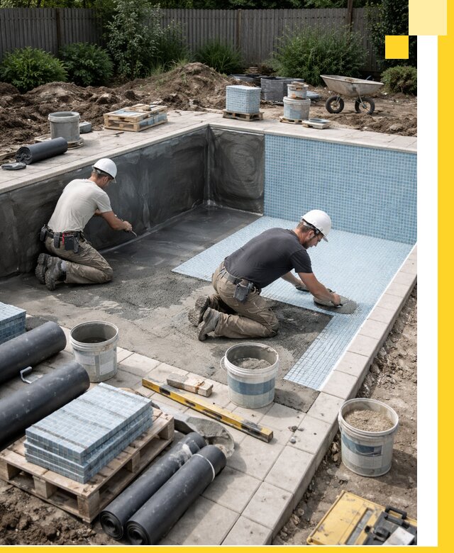 Проектирование и строительство стационарных бассейнов в Людинове