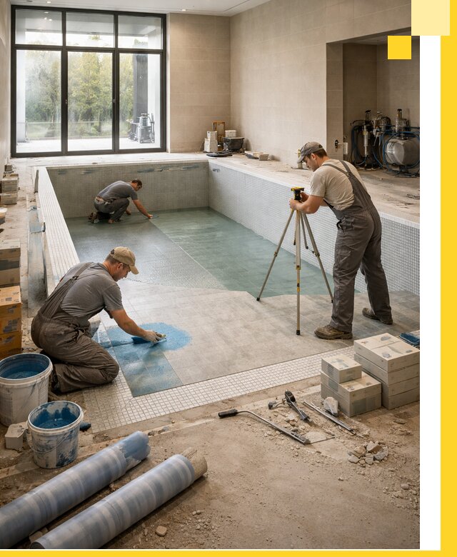 Проект и строительство закрытых бассейнов в Людинове под ключ