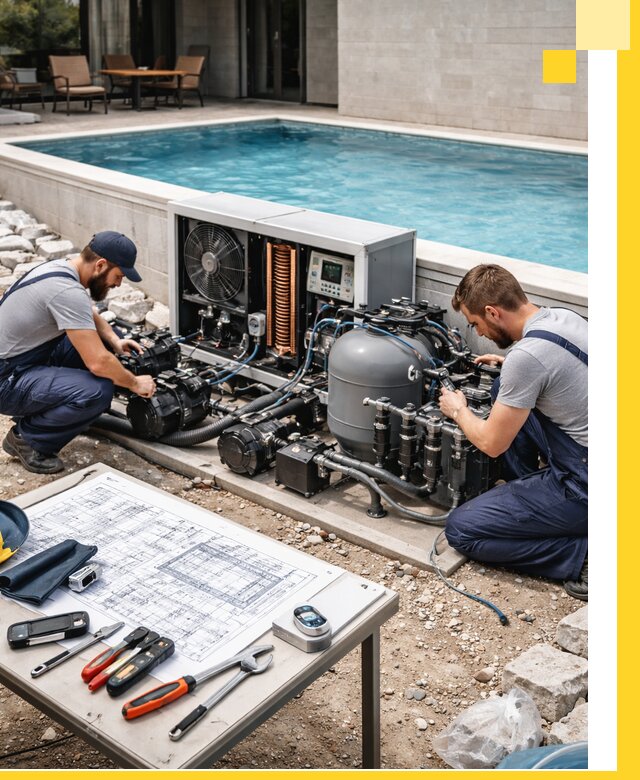 Проектирование и монтаж бассейнов с подогревом в Людинове