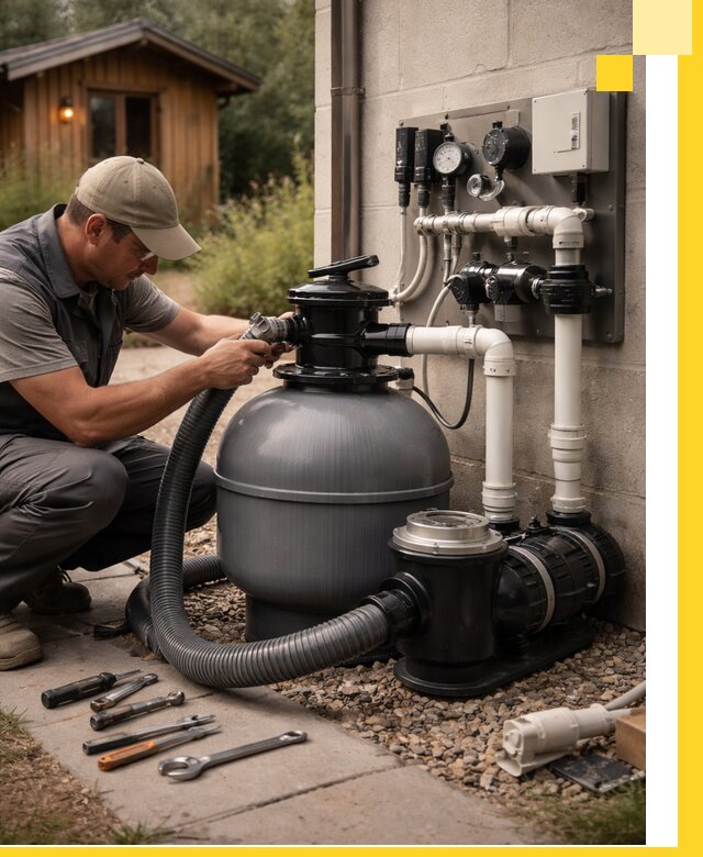 Продажа и монтаж фильтров и насосов для бассейнов в Людинове