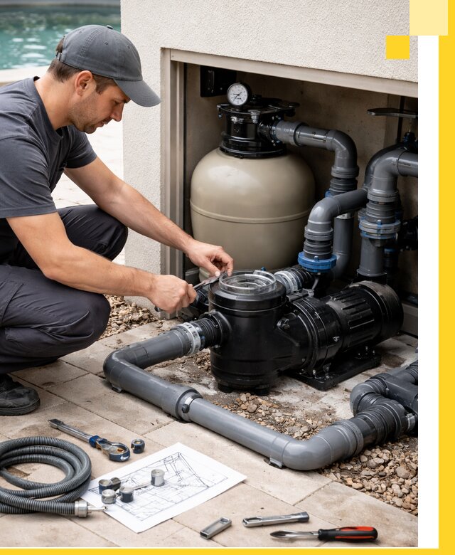 Поставка, монтаж и сервис насосов для бассейнов в Людинове