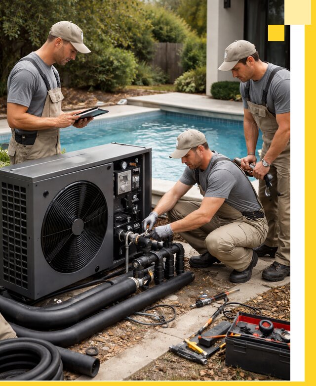 Проектирование и установка тепловых насосов для бассейнов в Людинове