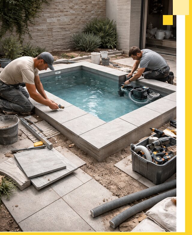 Мини бассейны под ключ в Людинове, дизайн и установка