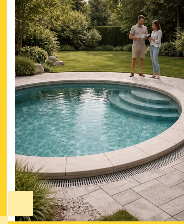 Круглые каркасные бассейны купить в Людинове от 254450 р. | ЭриданЛюд