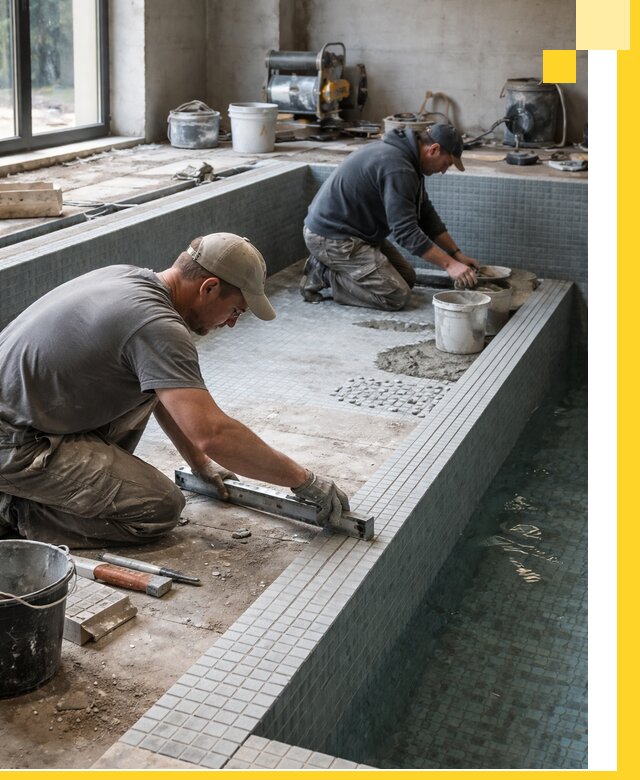 Строительство бассейна в частном доме в Людинове под ключ