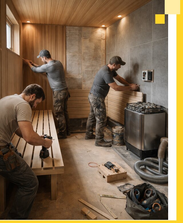 Сауны под ключ в Людинове, проектирование, строительство, отделка