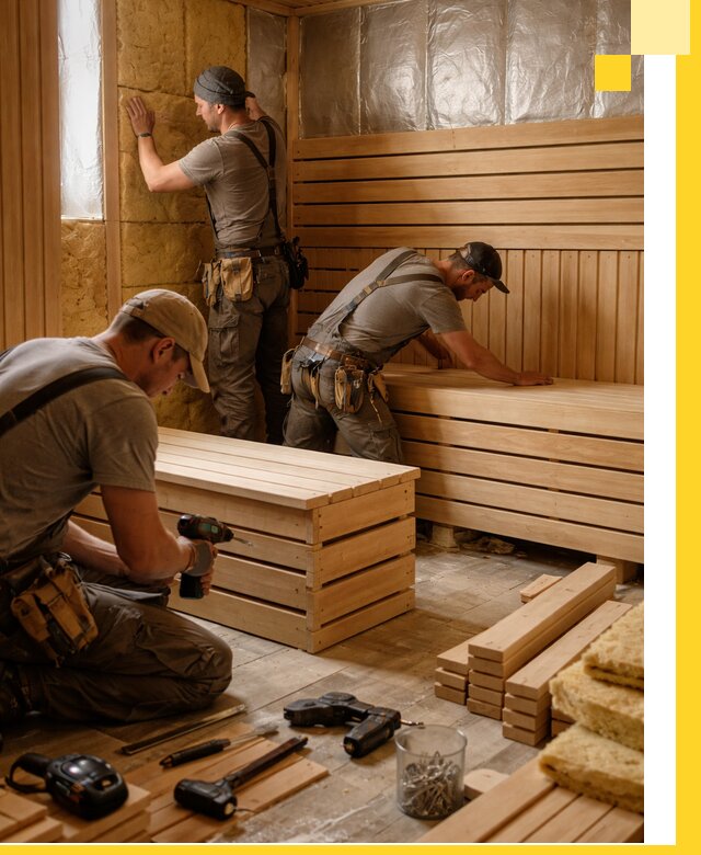 Профессиональное строительство саун под ключ в Людинове