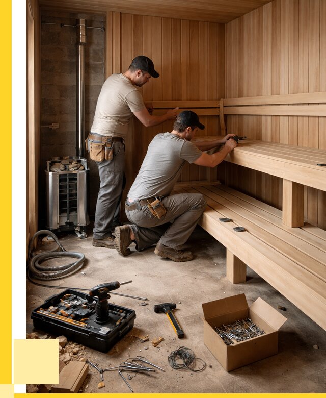 Монтаж саун под ключ в Людинове от 122136 р. | ЭриданЛюд