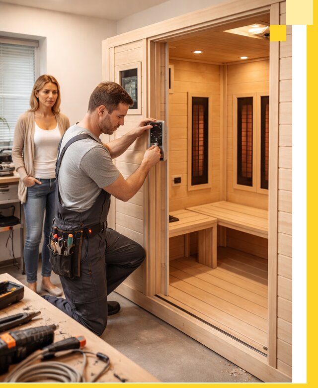 Инфракрасные сауны под ключ в Людинове продажа и установка