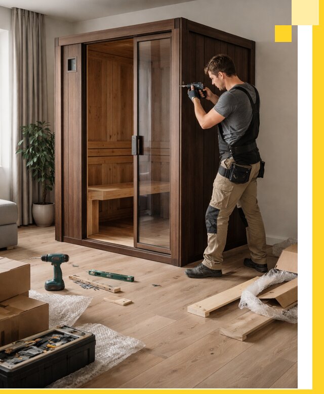 Установка и производство мини саун под ключ в Людинове