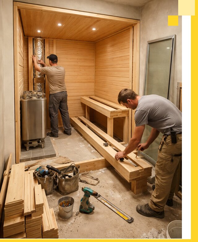 Проектирование и установка домашних саун под ключ в Людинове