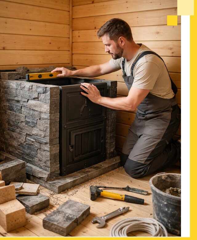 Производство и установка печей для саун под ключ в Людинове