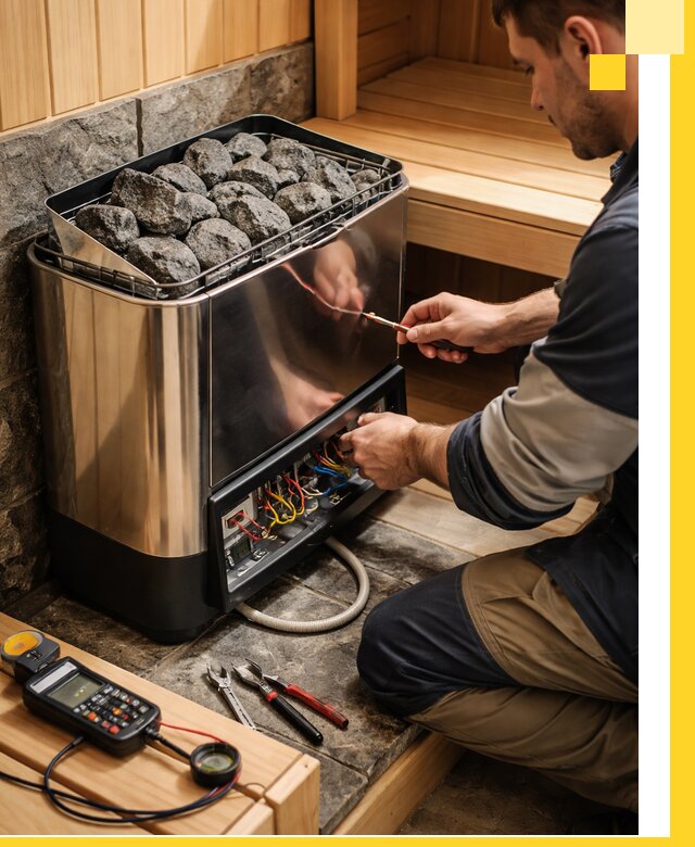 Продажа и установка электрокаменок для саун в Людинове