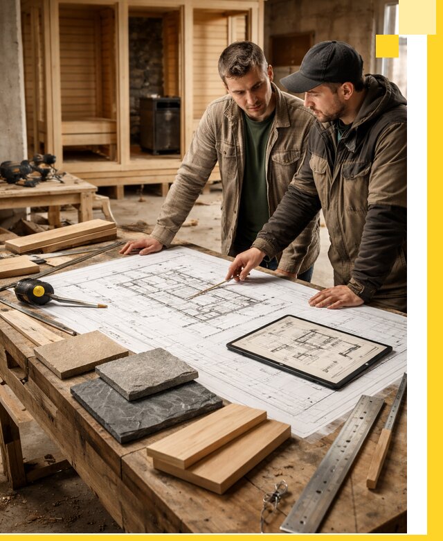 Проекты бань под ключ и планы строительства в Людинове