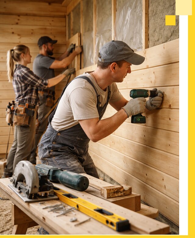 Обшивка бань под ключ в Людинове: отделка стен и потолков