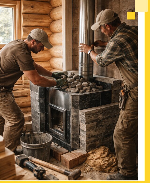 Строительство и отделка русских бань под ключ в Людинове