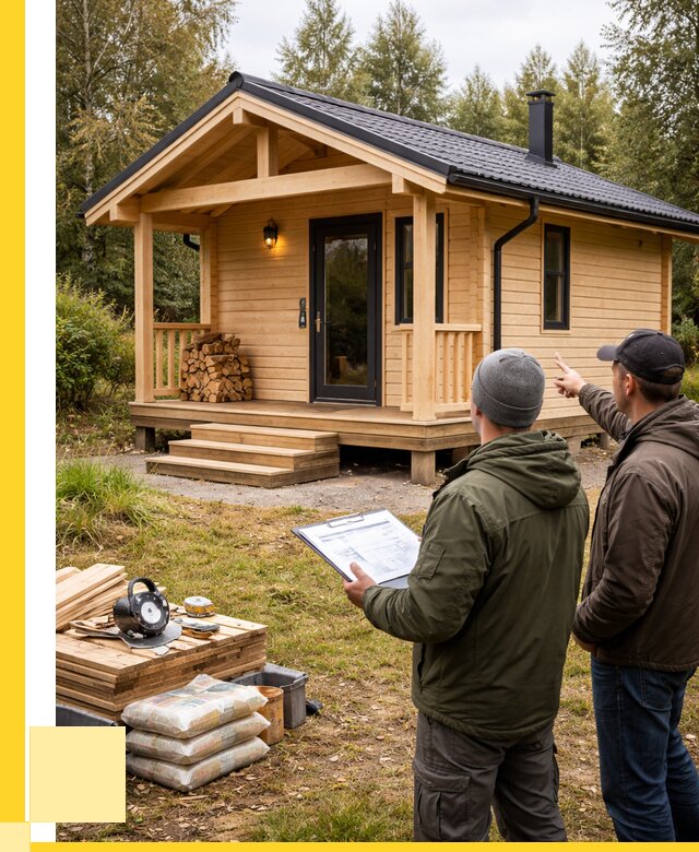 Каркасные бани под ключ в Людинове от 305340 р. | ЭриданЛюд