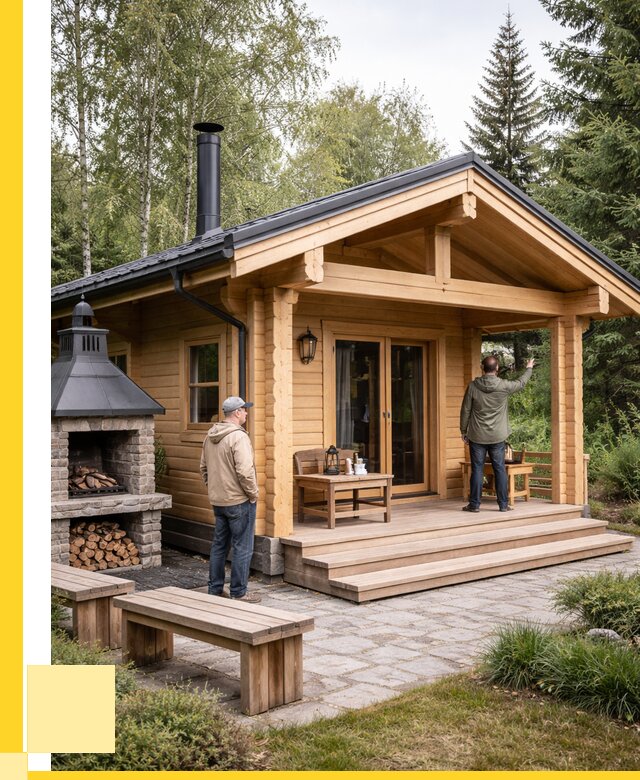 Деревянные бани под ключ в Людинове от 458010 р. | ЭриданЛюд